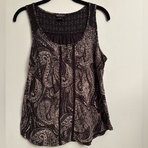 Lucky Brand Paisley Tank Top - size M